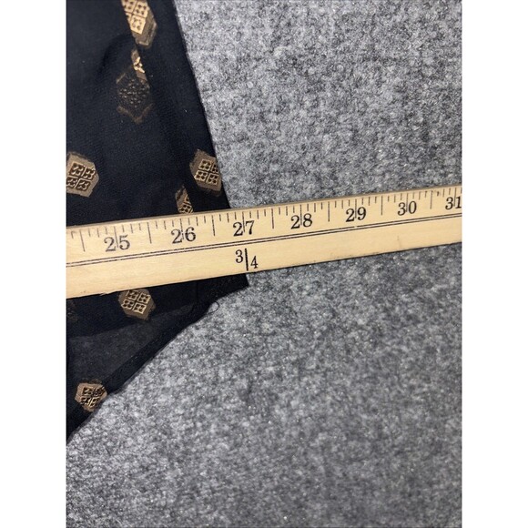 Lucky Brand Shirt Womens Size 2X Black Gold Sheer Boho WhimsiGoth Boho - Picture 7 of 8